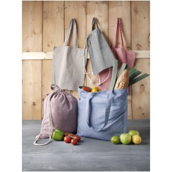 Sac shopping Pheebs recyclé avec soufflet 210 gr/m² 13LCouleur:Marron chiné