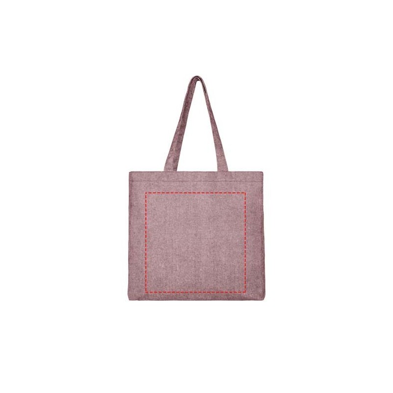 Sac shopping Pheebs recyclé avec soufflet 210 gr/m² 13LCouleur:Marron chiné