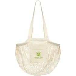 Sac shopping Pune en coton maille filet bio GOTS 100 g/m2 6LCouleur:Naturel