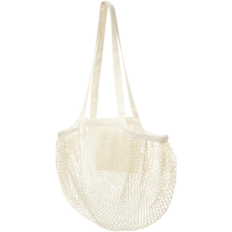 Sac shopping Pune en coton maille filet bio GOTS 100 g/m2 6LCouleur:Naturel