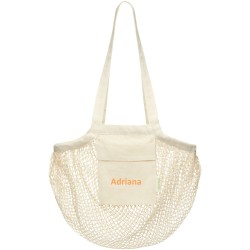 Sac shopping Pune en coton maille filet bio GOTS 100 g/m2 6LCouleur:Naturel