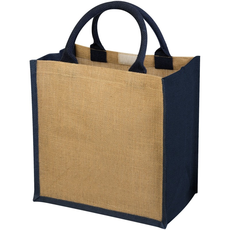 Sac fourre-tout en jute Chennai 16LCouleur:Naturel, Marine