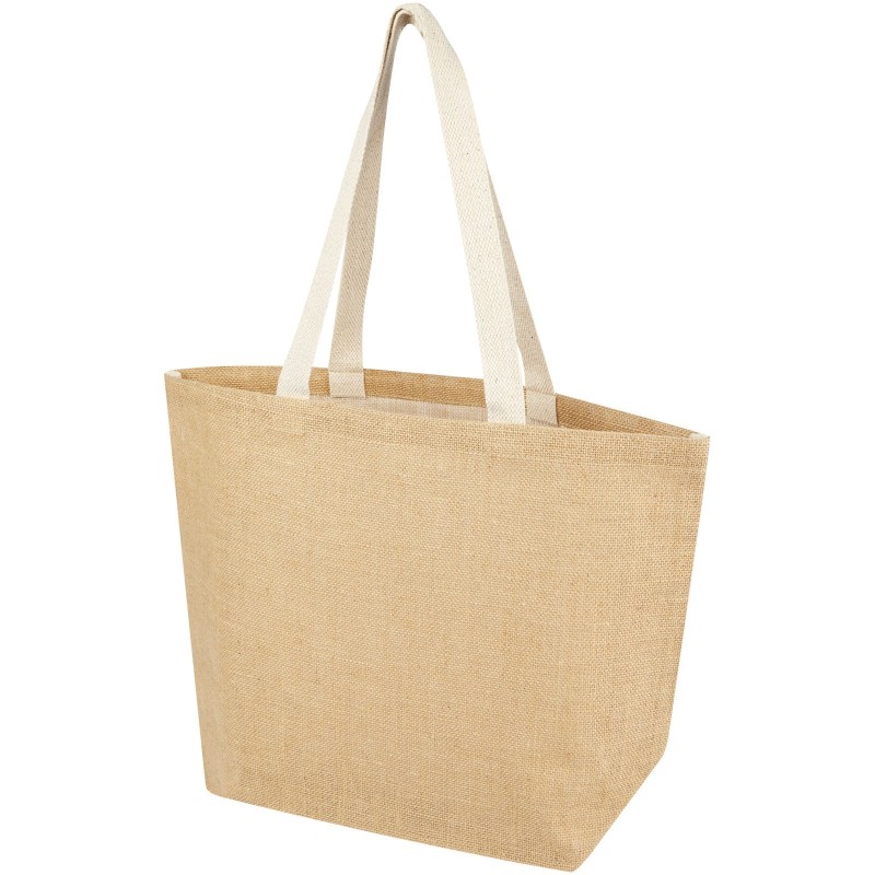 Sac shopping Juta de 12 L en jute 300 g/m²Couleur:Blanc
