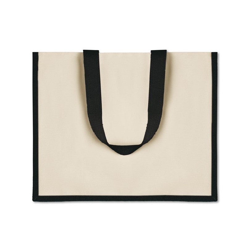Sac de courses en toile de juteCouleur:Noir