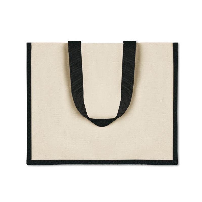 Sac de courses en toile de juteCouleur:Noir