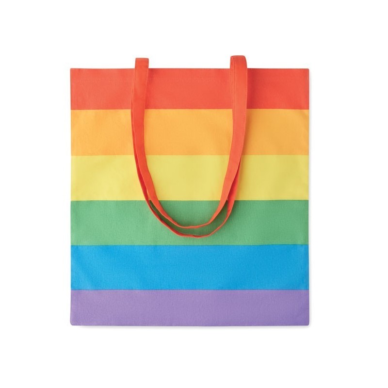 Sac shopping coton 200 gr/m²Couleur:Multicolore