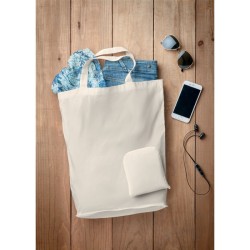 Sac shopping pliable en cotonCouleur:Noir