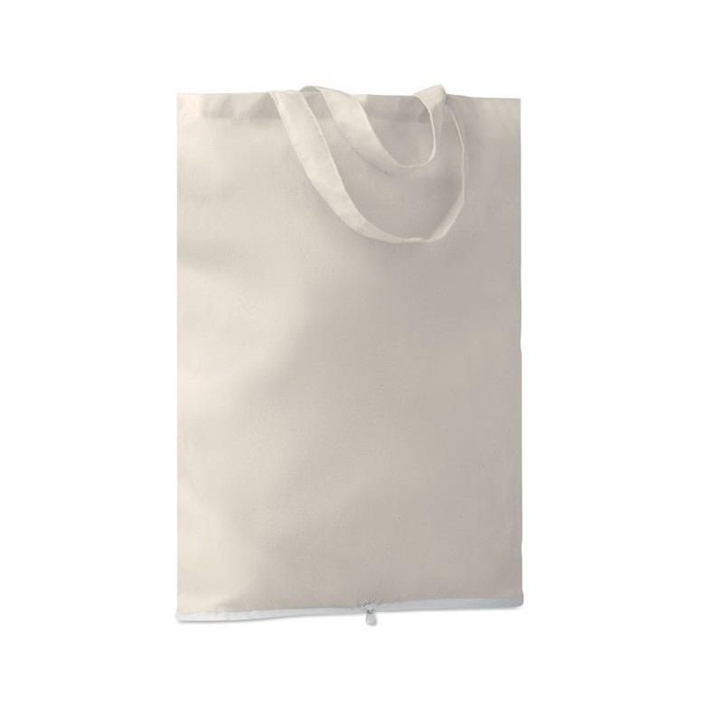 Sac shopping pliable en cotonCouleur:Noir