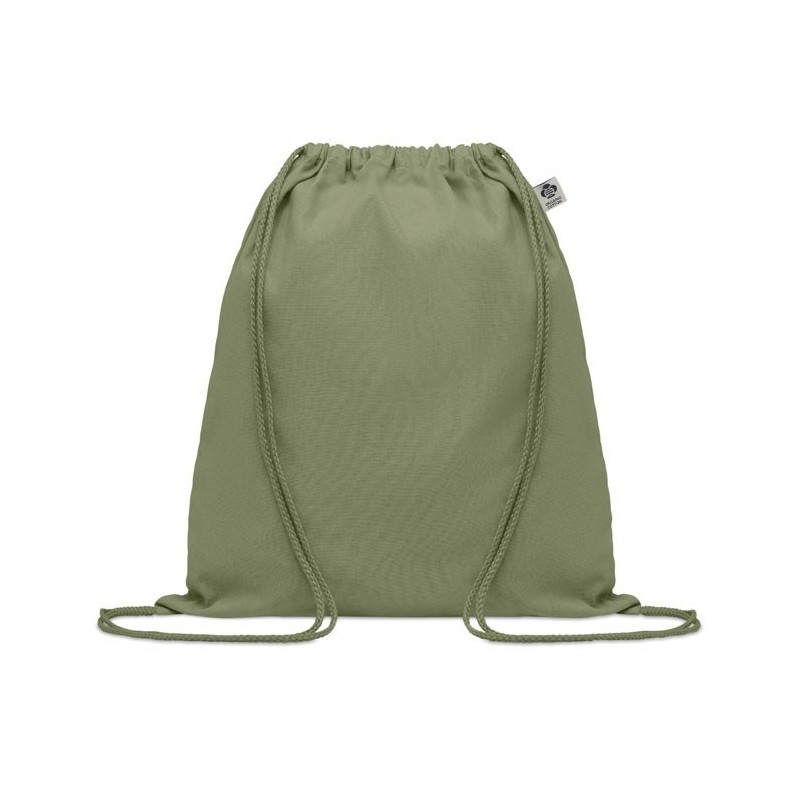 Sac à cordon en coton organiqueCouleur:Vert