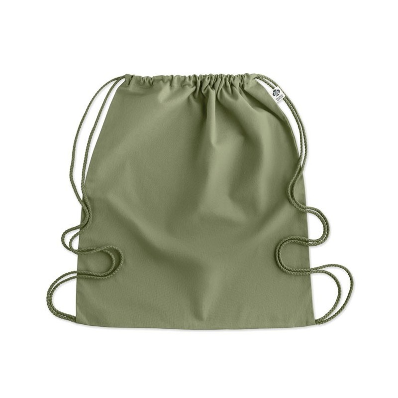 Sac à cordon en coton organiqueCouleur:Vert