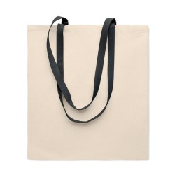 Sac shopping en coton 140 gr/m²Couleur:Noir