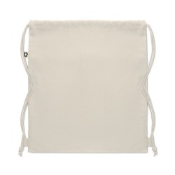 Sac à cordon en coton recycléCouleur:Beige