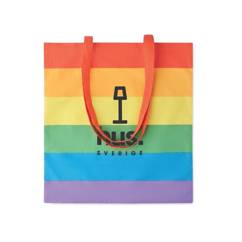 Sac shopping coton 200 gr/m²Couleur:Multicolore