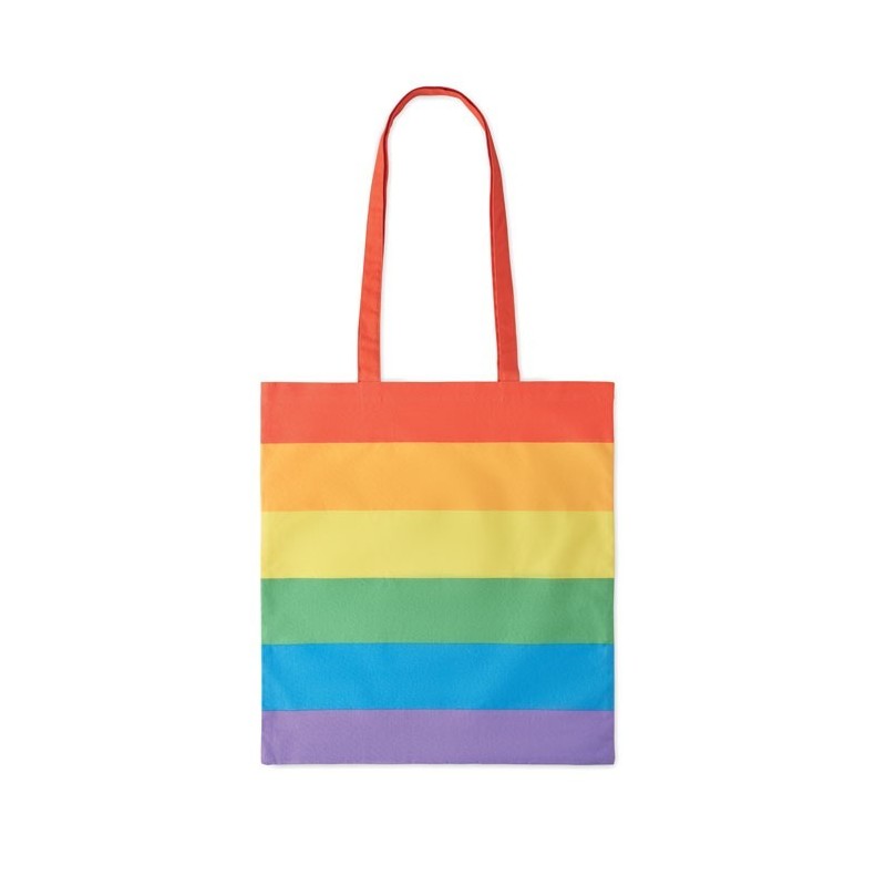Sac shopping coton 200 gr/m²Couleur:Multicolore