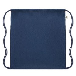 Sac à cordon en denim recycléCouleur:Bleu