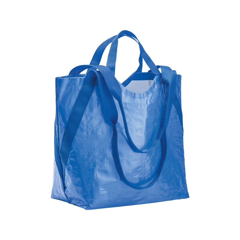 Sac shopper en polypropylène avec doubles anses (long et court)Couleur:Royal
