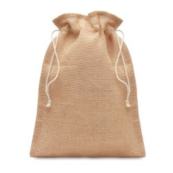 Sac cadeau moyen en juteCouleur:Beige
