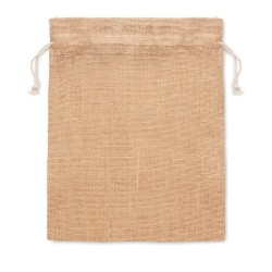 Sac cadeau moyen en juteCouleur:Beige