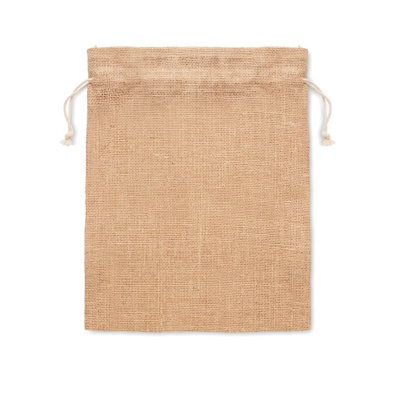 Sac cadeau moyen en juteCouleur:Beige