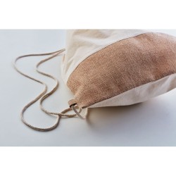 Sac à cordon avec détails juteCouleur:Beige