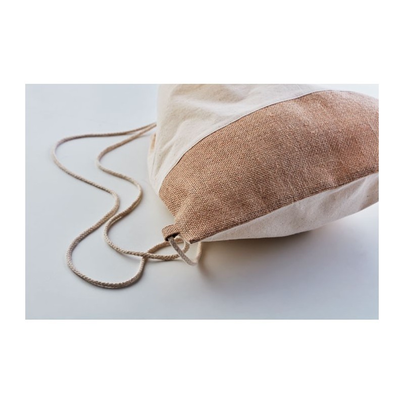 Sac à cordon avec détails juteCouleur:Beige