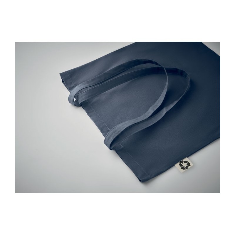 Sac  shopping  en coton recycléCouleur:bleu marine