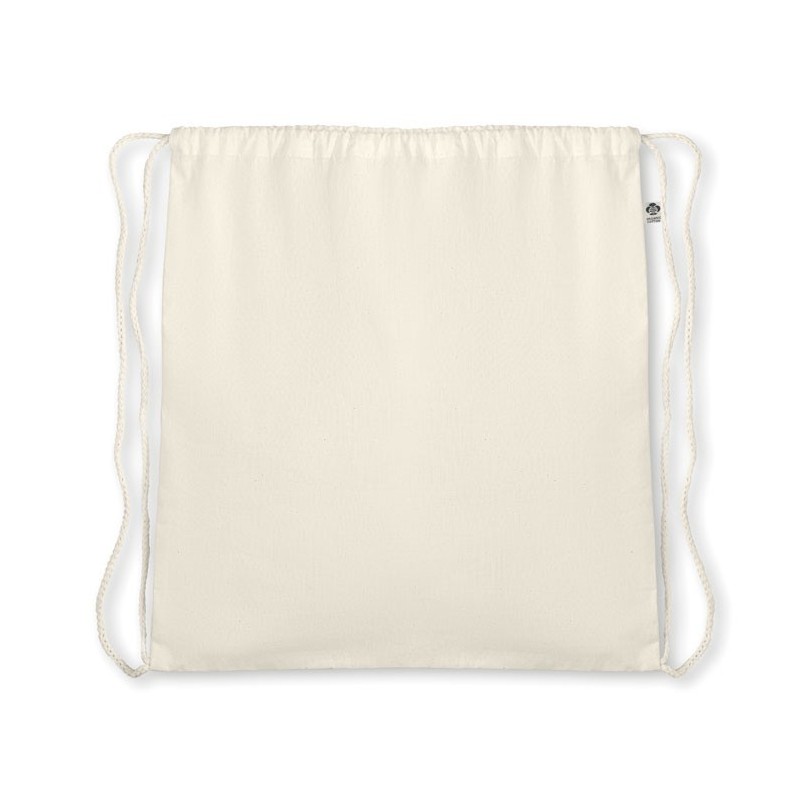 Sac à cordelette en coton bioCouleur:Beige