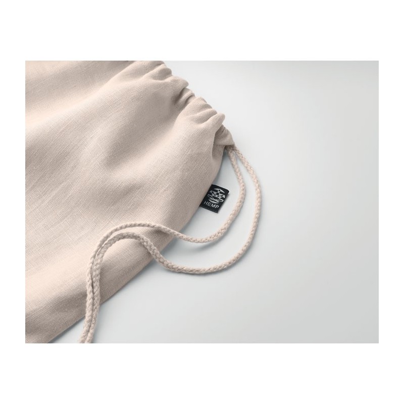 Sac à cordon en chanvreCouleur:Beige