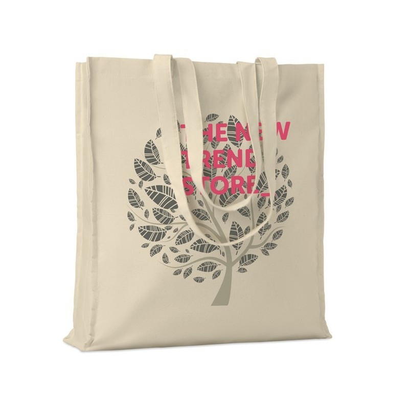 Sac shopping coton 140gr/m²Couleur:Beige