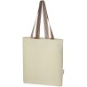 Sac shopping Rainbow de 5 l en coton recyclé 180 g/m² Couleur:Naturel