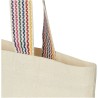 Sac shopping Rainbow de 5 l en coton recyclé 180 g/m² Couleur:Naturel