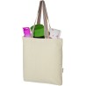Sac shopping Rainbow de 5 l en coton recyclé 180 g/m² Couleur:Naturel