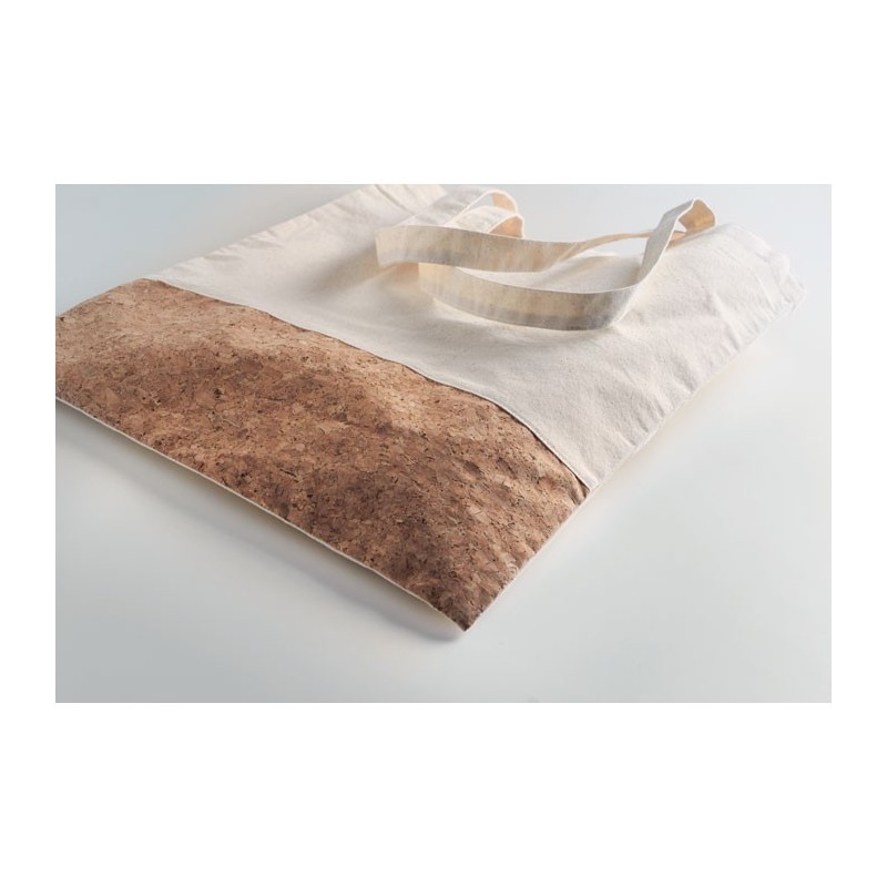 Sac à provisions avec liègeCouleur:Beige