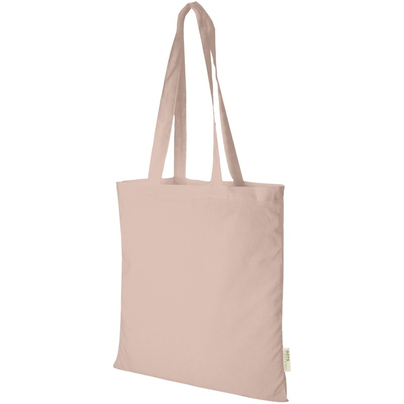 Sac shopping en coton organique Orissa 140 g/m² GOTS Couleur:Or rose