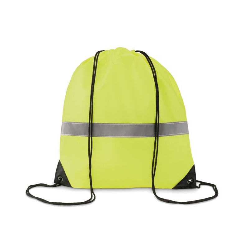 Sac à cordons avec bandes réfl STRIPECouleur:Jaune Fluo