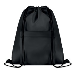 Grand sac cordelette 210D POCKET SHOOPCouleur:Noir