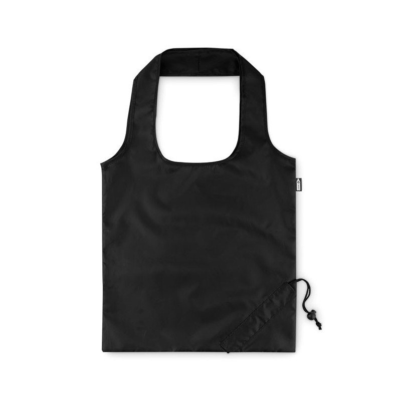 Sac de courses pliable en RPET FOLDPETCouleur:Noir