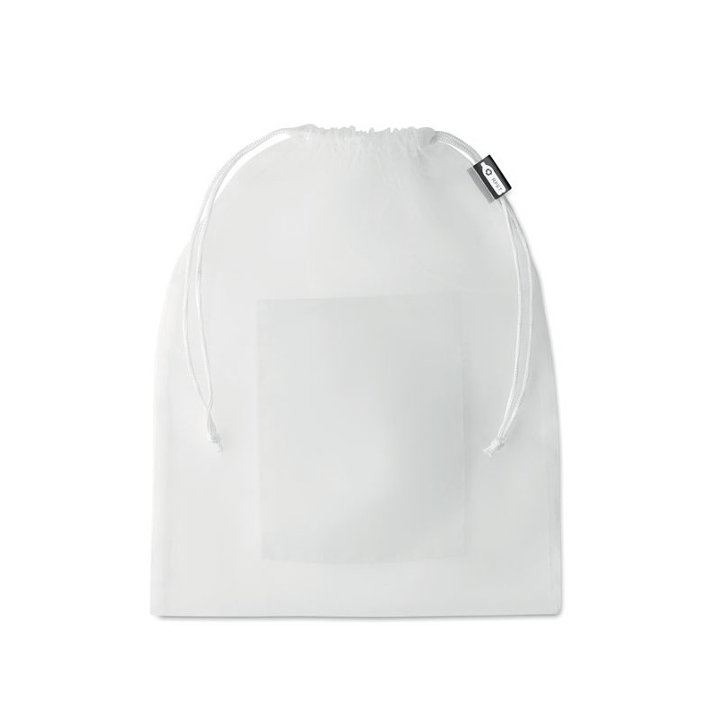 Sac  alimentaire en filet RPET VEGGIE RPETCouleur:Blanc