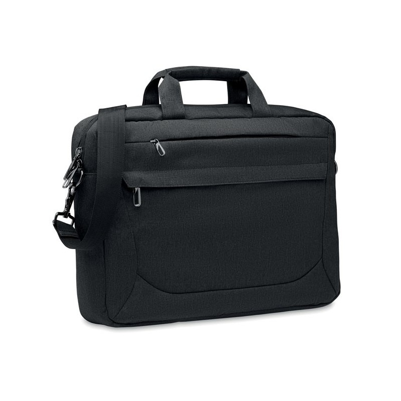 Sac pour ordinateur RPET 600D ROCKYCouleur:Noir