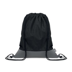 Sac à cordon en PU RPET 2 tons LIBAGCouleur:Noir