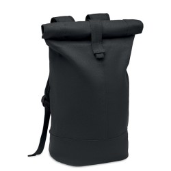 Sac à dos en toile lavée ZURICH ROLLCouleur:Noir