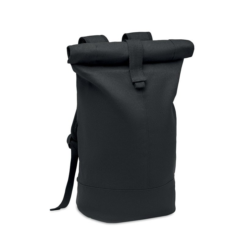 Sac à dos en toile lavée ZURICH ROLLCouleur:Noir