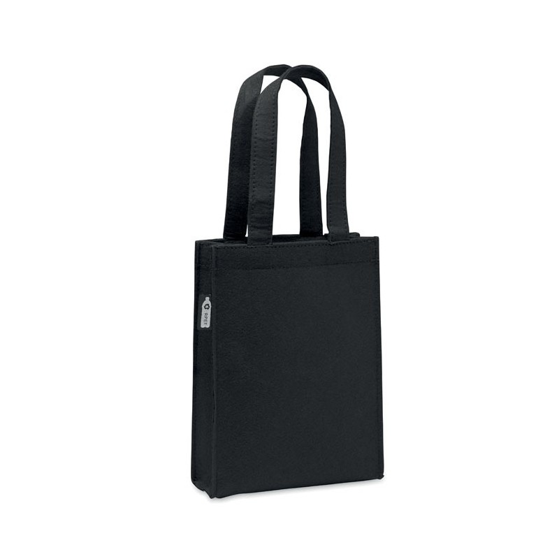Petit sac cadeau feutre RPET FELTOTECouleur:Noir