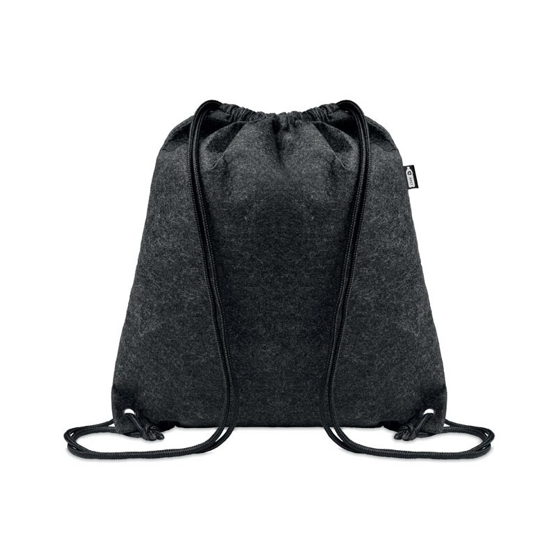 Sac à cordon en feutre RPET INDICOCouleur:Gris Pierre