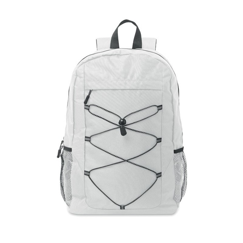 Sac à dos polyester 600D RPET HIGECouleur:Blanc