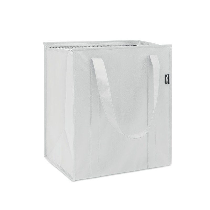 Sac isotherme non tissé RPET WOOLERCouleur:Blanc