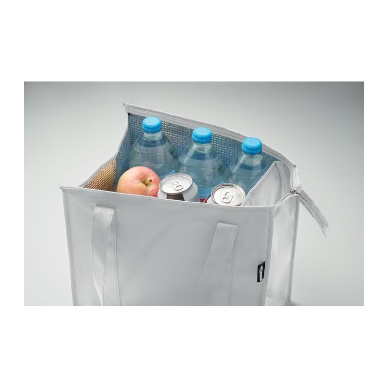 Sac isotherme non tissé RPET WOOLERCouleur:Blanc