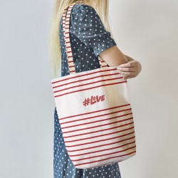 Sac shopping avec fond BIOBEACH 