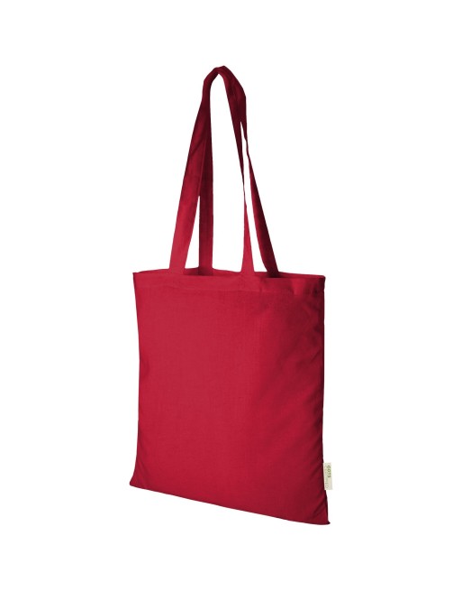 Sac shopping en coton organique Orissa 140 g/m² GOTS Couleur:Rouge