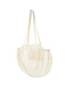 Sac shopping Pune en coton maille filet bio GOTS 100 g/m2 Couleur:Naturel